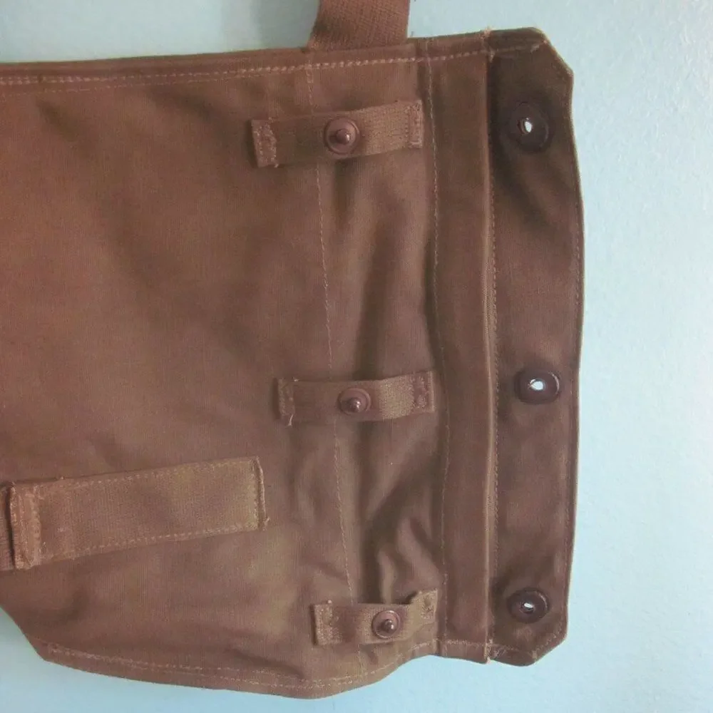 Repurposed Military Bag Crossbody Style Canvas Forest Green Purse